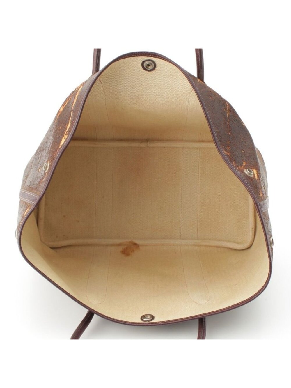 Hermes Amazonia Vintage Garden Party Tote Brown - Picture 6 of 10